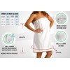 BY LORA - Toallas envolventes de spa para mujer, microfibra