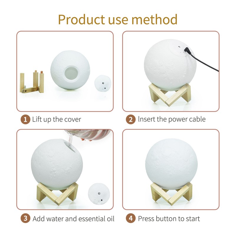 1600ml Essential Oil Diffuser 35db Silent Humidification USB Power Supply