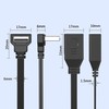 MISYNLON 90Degree Short USB Extension Cable 4inch,Up Angle USB 2.0