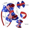 AIUPUOC 4th of July Bow Headband for Girls Fourth of