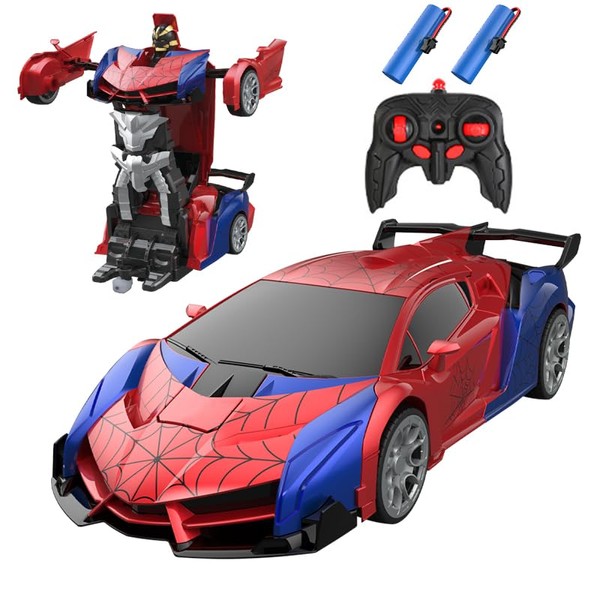 Remote Control Car Robot, 2.4GHz Transforming RC Vehicle, 1:18 Scale