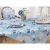 Saro Lifestyle Printed Hydrangea Table Runner, Aqua, 16" x 72"