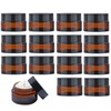 Pack of 15 Brown Glass Ointment Jars, 20 ml Amber