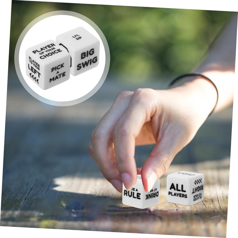 Totority 2Pcs Drinking Game Dice Fun Party Props for Bars