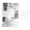 2Pcs Clear Stamp English Words Pattern Clear Safe Reusable TPR