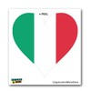 GRAPHICS & MORE Italy Italian Flag Heart - Window Bumper Laptop Sticker