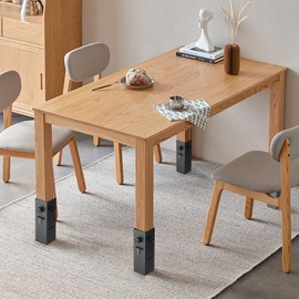 Feeloco Table Leg Extenders,Heavy Duty Table Risers for Folding Table,2 Levels Adjustable Table Leg Extensions,4 Pack Metal Square Folding Table Leg Risers,Raise Table Height (Inner Diameter 3.15")