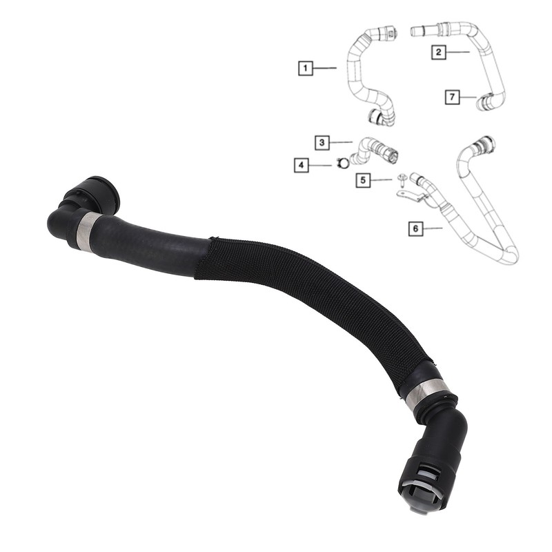 Heater Supply Jumper Hose 68199254AB HVAC Connector Air Pipe Replacement