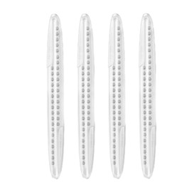 Riloer 4Pcs Car Door Protector Guard Strip Scratch Protector Transparent, Auto Door Edge Protection Car Decoration, Car Rubber Bumper Stickers