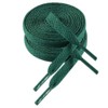 VSUDO 43 Inch Flat Dark Green Shoe Laces for Sneakers,