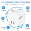 ZENIJUST Socket Cube, Double Plug for Socket, Multiple Plug for