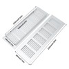 Cabinet Air Vent Grille Silver Rectangle Heat Dissipation Ventilation Grill