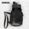 Dimarcy Leather Cross-body Sling Bag Casual Daypack Backpack Chest Shoulder