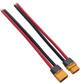 AYECEHI XT60 Pigtail,XT60 Male and Female Plug 3 Pairs Upgrades XT60 Extension Cable with Sheath Housing Connector,XT60 Adapter with 15cm 12AWG Silicon Wire for RC Lipo Battery FPV Racing Drone