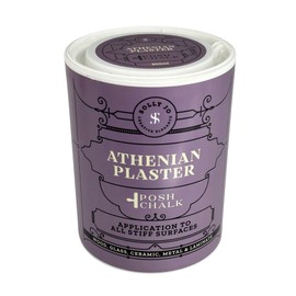 Posh Chalk PCTE010 Athenian Plaster 800ml - Multiuse Layering Plaster - DIY Craft, Furniture + Upcycling - Concrete + Stone Effect - Glass, Metal, Ceramic, Stone, Wood + Fabric - Glossy Finish