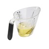 MasterClass schräger Messbecher, Transparent, BPA-frei, Plastikbecher mit Griff, 1 l