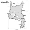 Musiclily Pro 13 Hole Precision Base PB Pickguard 4 String