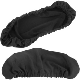 Yosoo 1 Par Funda para Brazo de Sillón Sillas de Oficina Apoyabrazos Cubre Poliéster Extraíble Apoyabrazos Ergonómico Almohadilla Elástica Sillón Protector(Negro)