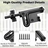 QonicFly Heavy Duty Slide Bolt Gate Latch for Wooden Fence