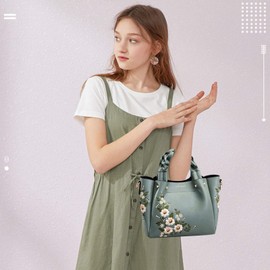 Nicole & Doris Bag, Small, Popular, Handbag, Women's, Tote Bag, Mini Bag, Breathable, Cute, Flower Embroidery, Shopping, Casual, Outing, Lightweight, Smartphone/Folding Umbrella/Wallet, Small Items,