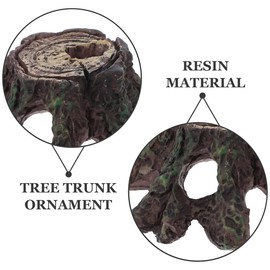 Balacoo Fish Tank Tree Root Decoration Spider Decoration Animal Shrimp Cave Mossy Cave Hide Fish Cave Resin