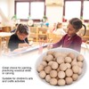 50 Pcs 1 Inch (2.54 cm) Natural Unfinished Wooden Balls