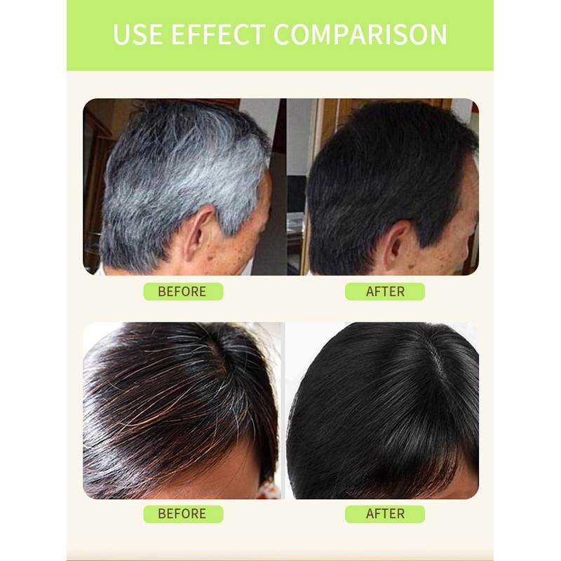 JISKG Beirou Bubble Plant Hair Dye Shampoo, Natural Plant Extract