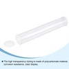 sourcing map Clear Storage Tube Small Plastic Round Tubing with