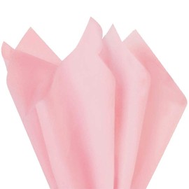 PMLAND 100 Sheets Pink Tissue Wrapping Paper Bulk 20 x 15 Inches for Gift Favor Bags Boxes Flowers Packaging Crafts DIY Art Projects and Party Decorations