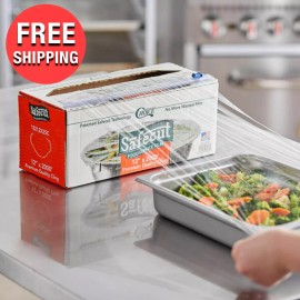 Choice Commercial Grade Restaurant Clear Foodservice Film w/ Slide Cutter Plastic Wrap