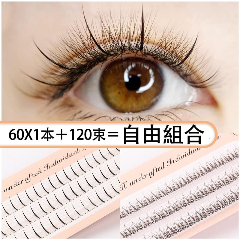 60 Pcs & 120 Bundles Free Union False Eyelashes Mixed