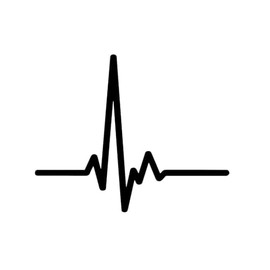 Heartbeat Tattoo - Temporalis® | Ephemeral, Vegan & Waterproof Tattoo - EU Certified Cosmetics - Lasts 1-2 Weeks [Heartbeat Emblem]