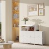 AWTATOS Shoe Rack, 8 Tier Shoe Storage Cabinet with Door,