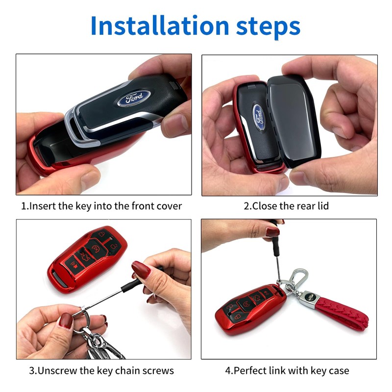 Creativity Advanced soft TPU Key Case Suitable for Ford Escape
