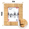 Huaxin Craft Rattan Picture Frame, 5x7 boho Photo Frame, Coastal
