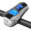 Bike Speedometer Front Light USB Rechargeable Night Light Riding Odometer