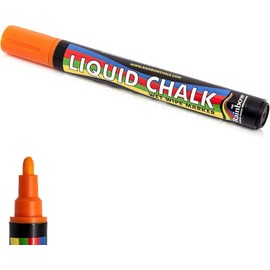Liquid Chalk Marker Pen Orange - 5mm Bullet Nib