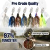 Reaction Tackle Bladed Swim Jigs 3/8 Chartreuse Tiger
