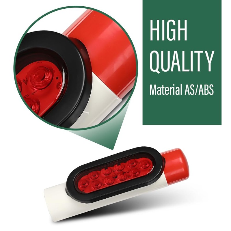 LQI LED Boat Trailer Guide-On Post Pipe Guide Lights Fit