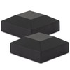 VIVIDA Aluminum Fence Post Caps 2" x 2", Black Metal