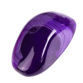 dssmboom Irregular Purple Agate Crystal Palm Tree Worry Stones for Relaxing Anxiety and Stress, Polished Pocket Stone for Meditation and Chakra Balancing