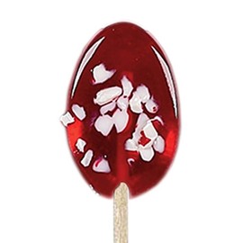 Melville Candy Hard Candy Red & White Peppermint Spoons Lollipop On Wooden Ball Sticks, 6 Count Gift Box