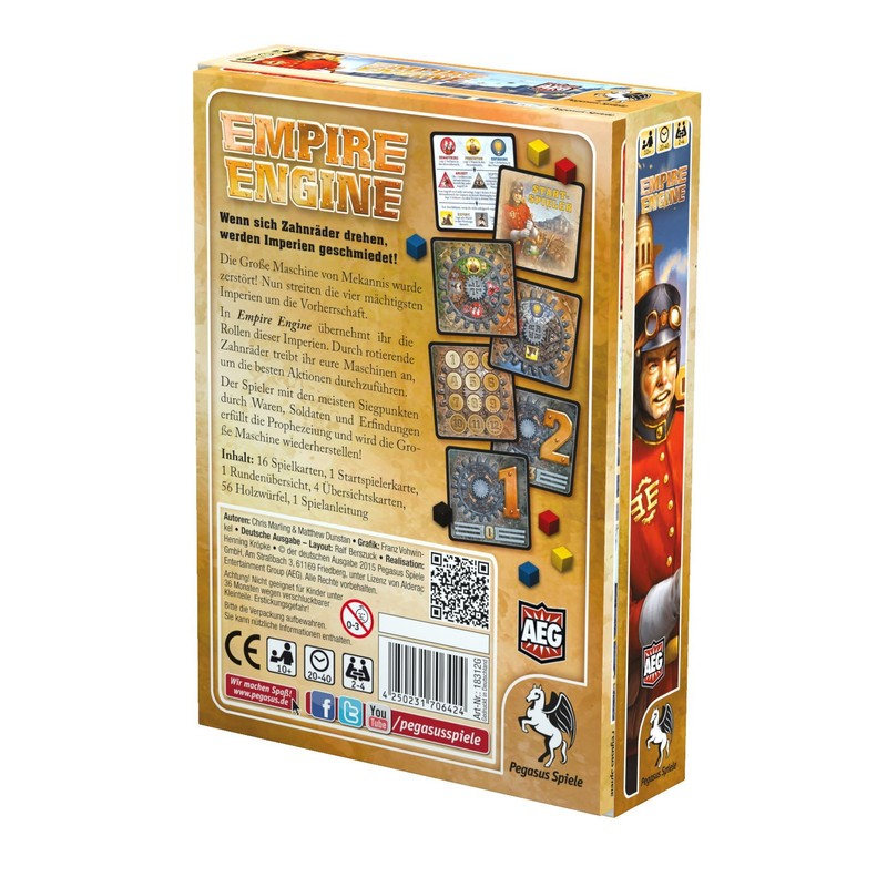 Pegasus Spiele 18312G Empire Engine – Card Games