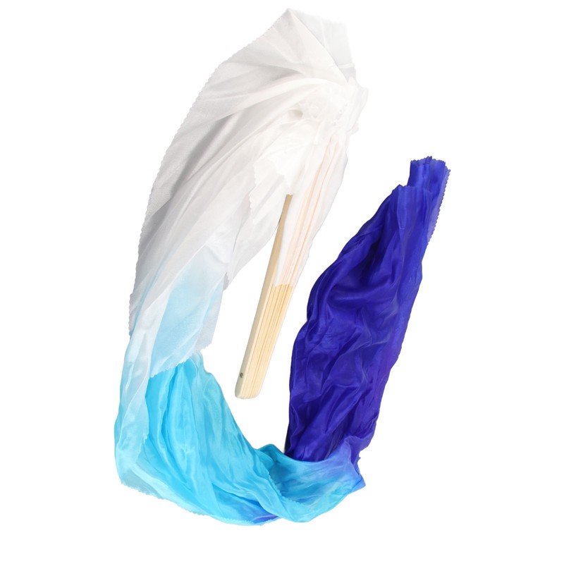 1 Pair Long Dance Fan Soft Beautiful Classical Dancing Fan