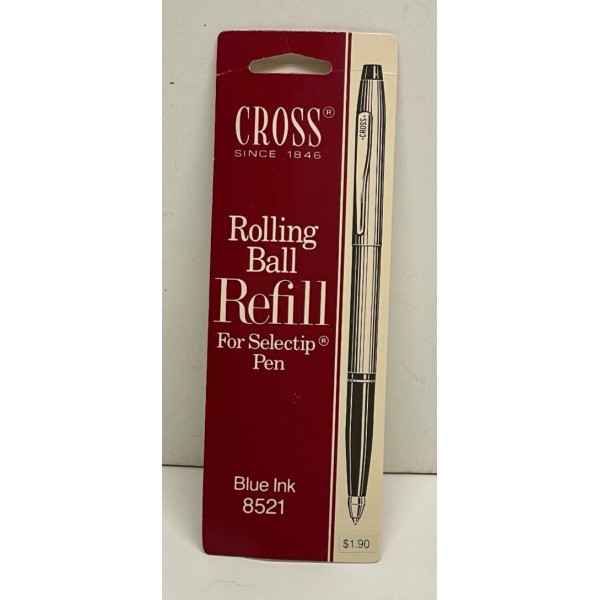 Cross Genuine CROSS Rolling Ball Refill For Selectip Pen Blue