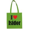 Reifen-Markt Tasche I Love Isidor Größe 38x42 Farbe Grün Druck