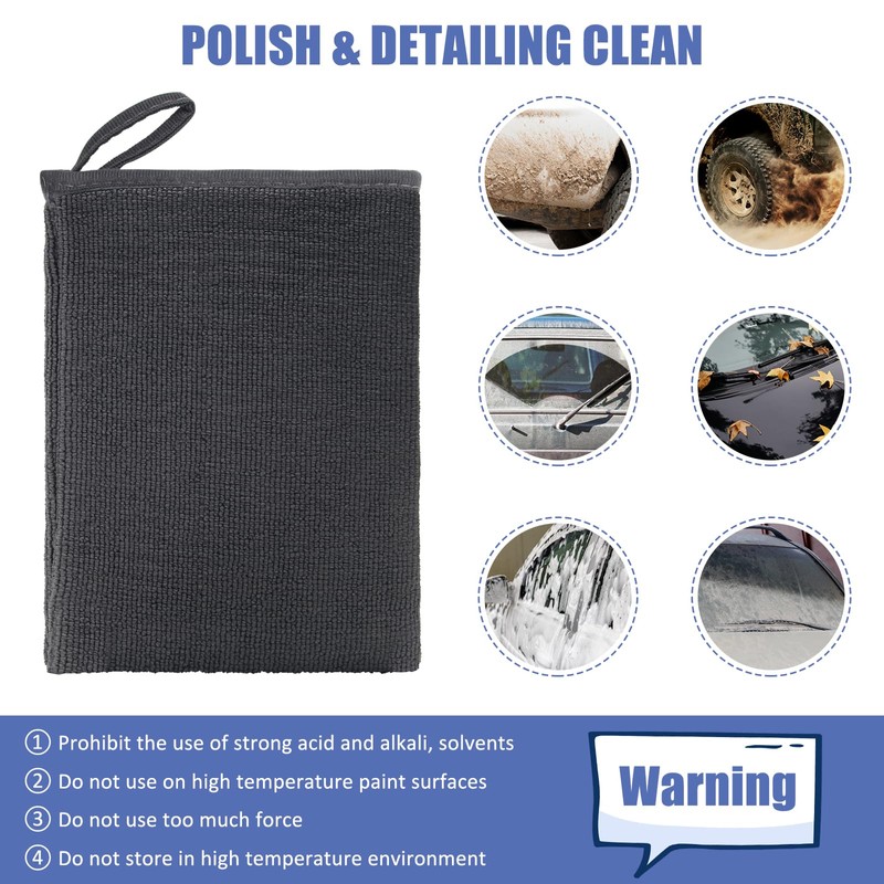 Windspeed 2Pack Clay Mitt, Microfiber Clay Bar Towel for Car
