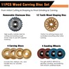 11PCS Wood Carving Disc Set for 4" or 4 1/2"