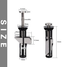 MUU Universal Toilet Seat Bolt kit,Screws,Quick Release,Easy to Install- Toilet Seat Replacement Parts Kit,Toilet Cover Maintenance Accessories,Fixing Accessories (Screws-JS4)