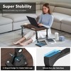 Lap Desk for Bed Adjustable Height, Foldable Bed Table with